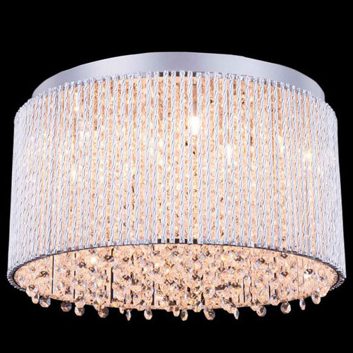 Elegant V2092F16C-RC Influx Chrome Halogen 16" Ceiling Light