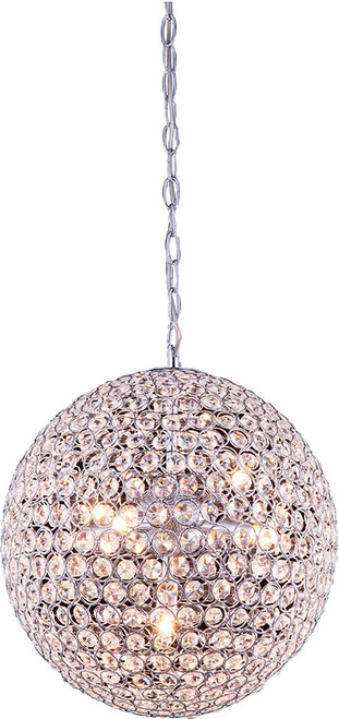 Elegant V2102D14C-RC Cabaret Chrome Halogen 14" Pendant Lighting Fixture