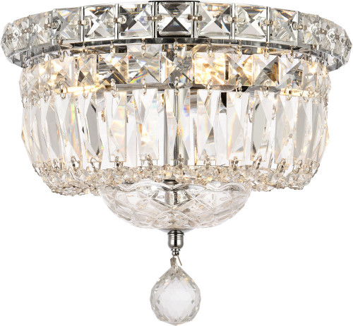 Elegant V2528F10C/RC Tranquil Chrome 10" Ceiling Light