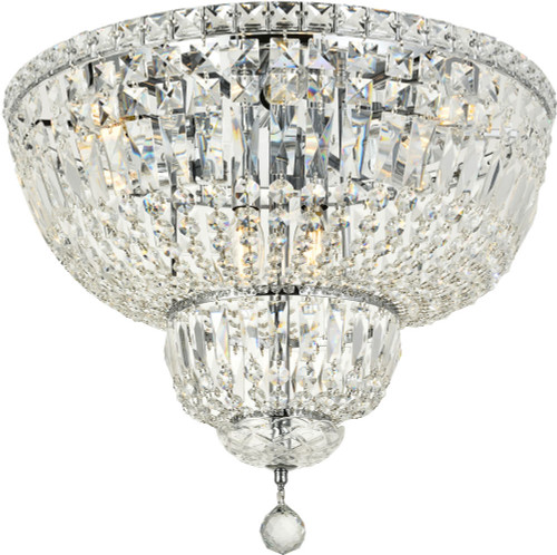 Elegant V2528F20C/RC Tranquil Chrome 20" Flush Mount Lighting