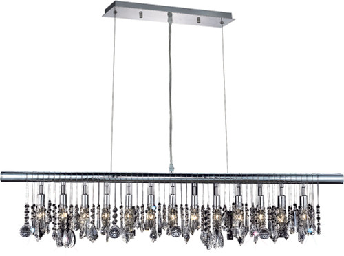 Elegant V3100D48C-RC Chorus Line Chrome 48" Island Lighting