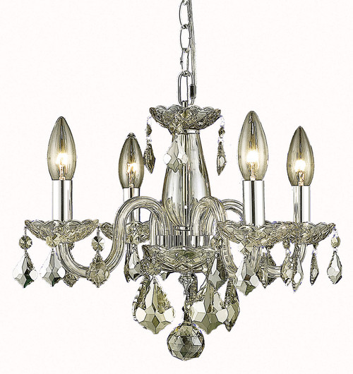 Elegant V7804D15GS-GS-RC Rococo Golden Shadow Mini Ceiling Chandelier