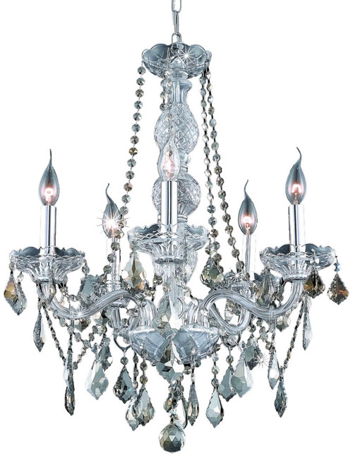 Elegant V7855D21C-GT-RC Verona Chrome Mini Hanging Chandelier
