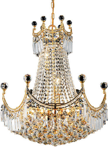 Elegant V8949D20G-RC Corona Gold 20" Drop Ceiling Light Fixture