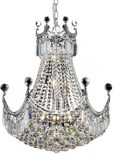 Elegant V8949D20C-RC Corona Chrome 20" Ceiling Pendant Light