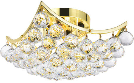 Elegant V9800F12G/RC Corona Gold 12" Flush Lighting