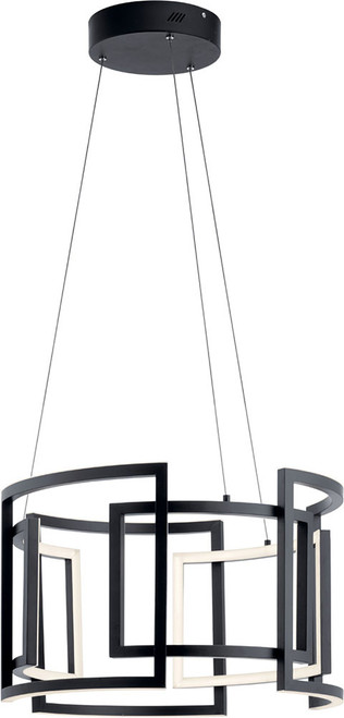 Elan 84133 Melko Modern Black LED 23.5" Hanging Light