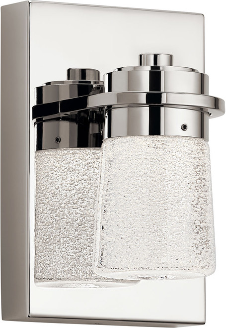 Elan 85068PN Vada Modern Polished Nickel LED Wall Mounted Lamp