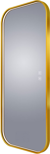 Electric Mirror EMN-2660-BR02 Eminence Modern Brushed Brass LED Mirror