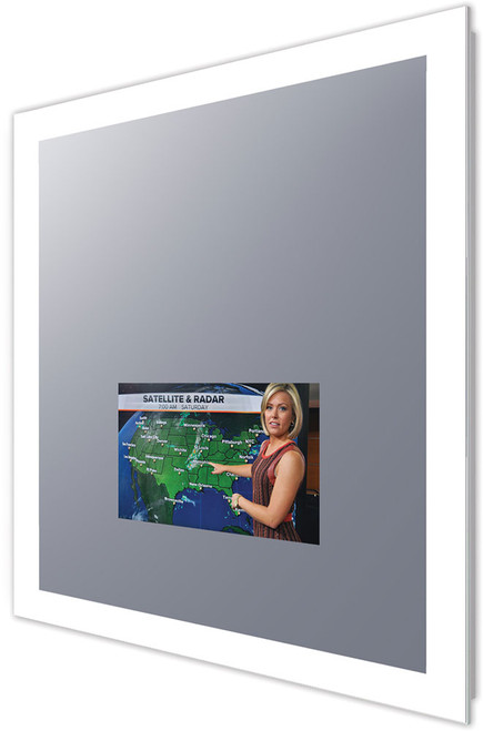 Electric Mirror SIL-156-AV-4842 Silhouette Contemporary LED 15" Rectangular Mirror with TV Display