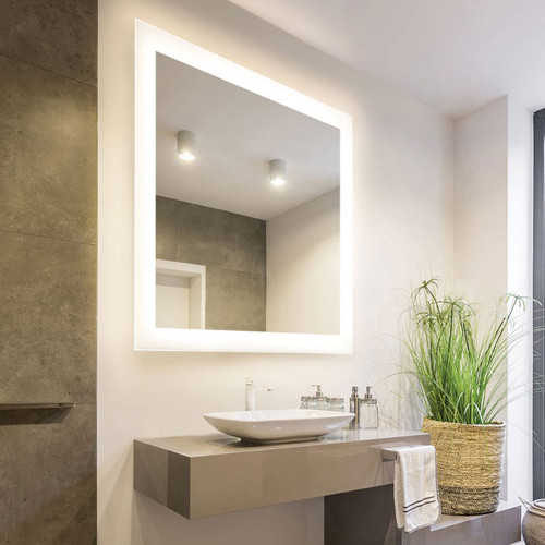 Electric Mirror SIL-6642 Silhouette Contemporary LED Rectangular Wall Mirror