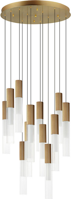 ET2 E11019-144GLD Reeds Modern Gold LED Multi Drop Lighting