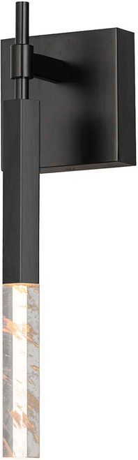 ET2 E11030-95BK Diaphane Contemporary Black LED Wall Light Sconce