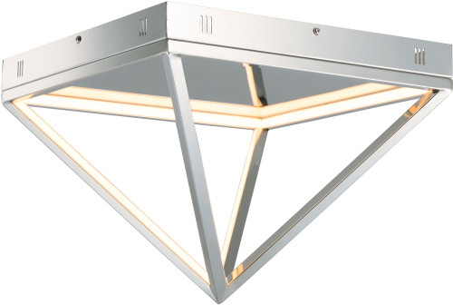 ET2 E20811-PC Pyramid Contemporary Polished Chrome LED 16" Overhead Light Fixture