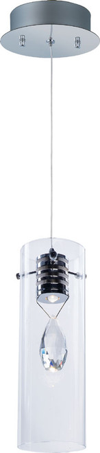 ET2 E21111-18PC Solitaire Modern Polished Chrome LED Mini Drop Lighting Fixture