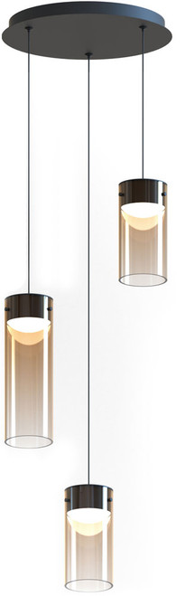 ET2 E21183-05GM Highball Contemporary Gunmetal LED Multi Pendant Light