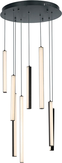 ET2 E21377-BK Hover Contemporary Black LED Multi Hanging Lamp