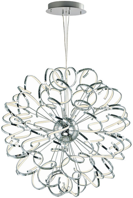 ET2 E21413-PC Chaos Modern Polished Chrome LED 40" Lighting Pendant