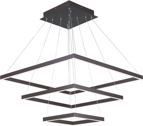 ET2 E22407-BZ Quad Contemporary Bronze LED 28" Pendant Light Fixture