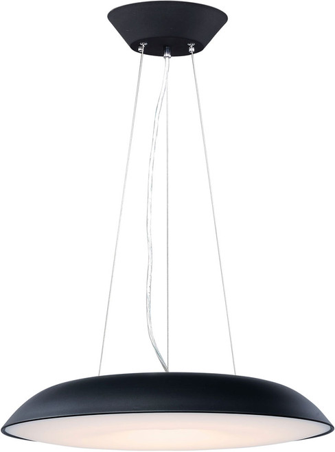 ET2 E22624-BK Dimple Contemporary Black LED Exterior 24" Pendant Lamp