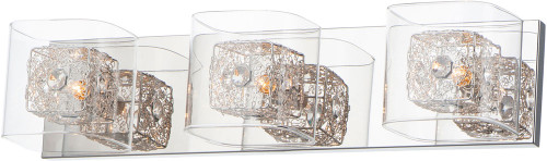 ET2 E22833-18SVPC Gem Modern Polished Chrome Xenon 3-Light Vanity Light