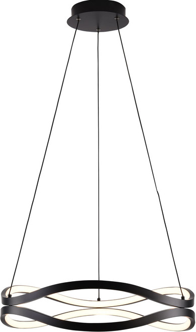 ET2 E22922-BK Curvo Modern Black LED Drop Lighting