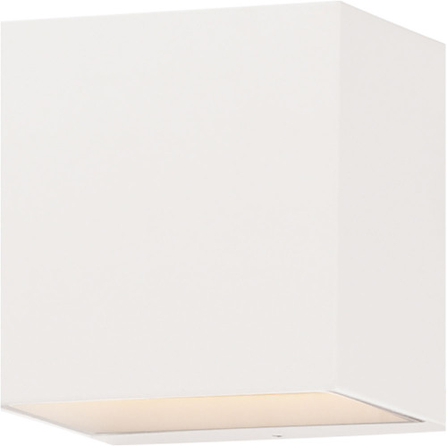 ET2 E23218-WT Blok White LED 6" Exterior Light Sconce