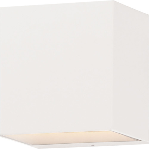 ET2 E23216-WT Blok White LED 5" Outdoor Wall Light Sconce