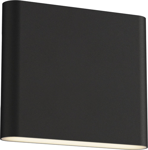 ET2 E23236-BK Spartan Modern Black LED 7.75" Outdoor Wall Lamp