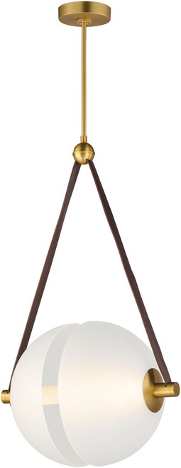 ET2 E24089-90NAB Dispatch Modern Natural Aged Brass LED Hanging Pendant Lighting