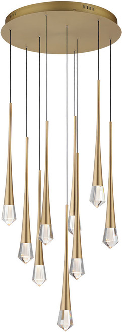 ET2 E24227-122GLD Pierce Gold LED Multi Hanging Light Fixture