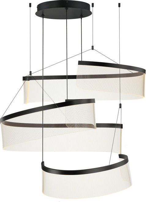 ET2 E24776-133BK Sonata Modern Black LED Multi Hanging Light