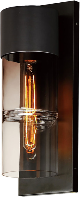 ET2 E26144-142BK Smokestack Contemporary Black LED Medium Outdoor Wall Lighting