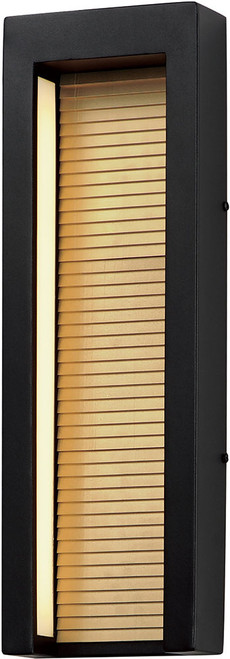 ET2 E30106-BKGLD Alcove Modern Black / Gold LED Outdoor Wall Light Fixture