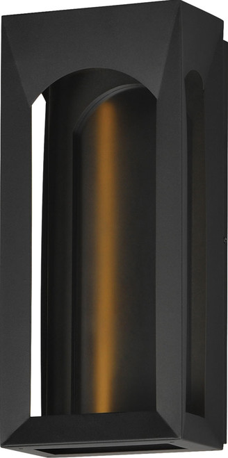 ET2 E30275-BK Brasilia Modern Black LED Outdoor Sconce Lighting