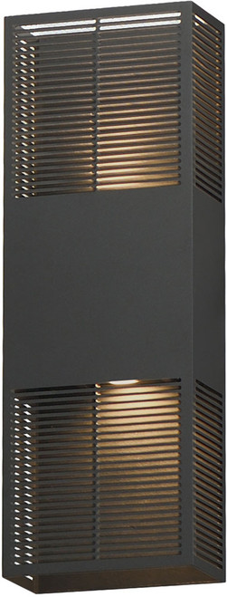 ET2 E30393-ABZ Grate Contemporary Architectural Bronze LED 18" Outdoor Wall Lighting Fixture
