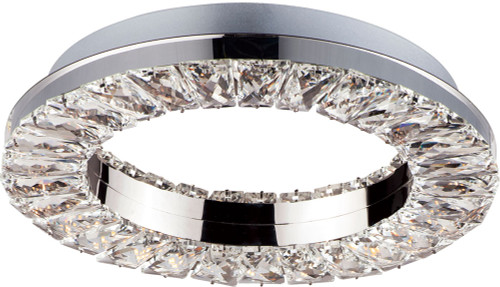 ET2 E30560-20PC Charm Modern Polished Chrome LED Flush Ceiling Light Fixture