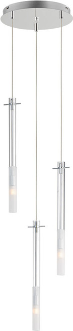 ET2 E31095-93PC Pipette Polished Chrome LED Multi Lighting Pendant