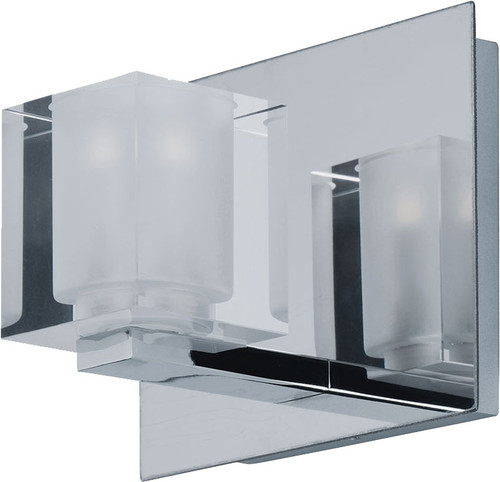 ET2 E32031-18PC Blocs Modern Polished Chrome LED Lamp Sconce