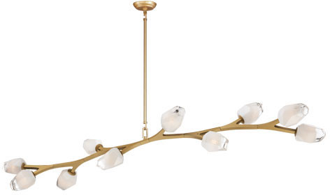 ET2 E32797-93NAB Blossom Modern Natural Aged Brass LED Island Lighting