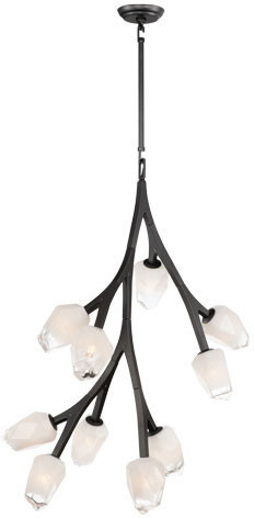 ET2 E32798-93BK Blossom Contemporary Black LED Mini Chandelier Light
