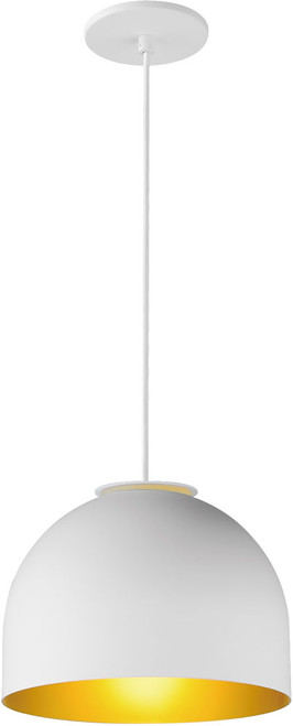 ET2 E34602-54WTGLD Foster Contemporary White / Gold LED Mini Pendant Light