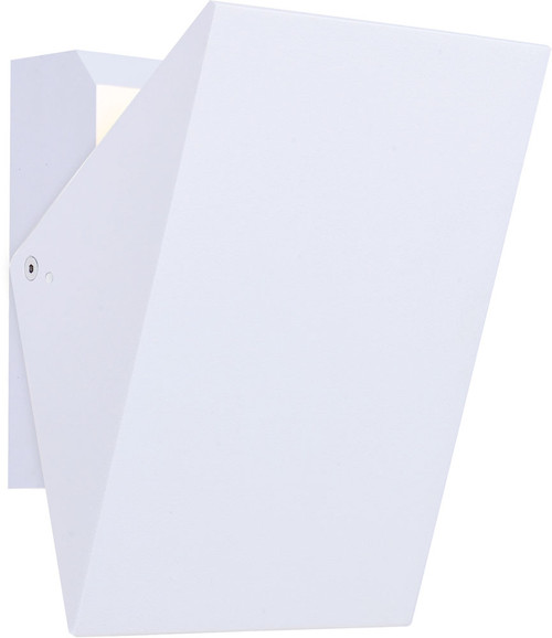 ET2 E41332-WT Alumilux Tilt Modern White LED 7" Exterior Wall Lamp