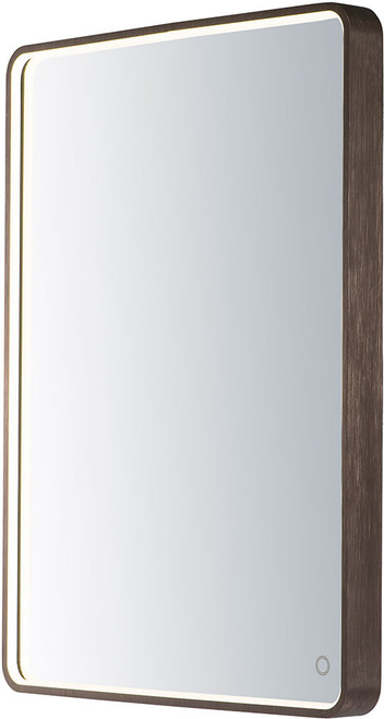 ET2 E42014-90BRZ Mirror Contemporary Anodized Bronze LED Rectangular Mirror