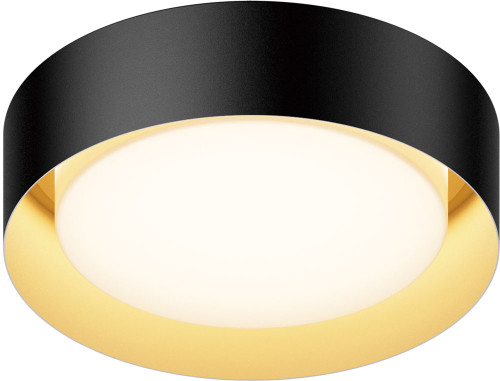 ET2 E51010-BKGLD Echo Modern Black / Gold LED 13" Ceiling Light