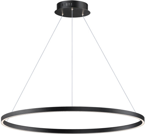 ET2 E52728-BK Groove Modern Black LED 40" Pendant Lamp