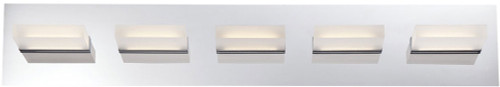Eurofase 28022-015 Olson Modern Chrome LED 5-Light Vanity Light