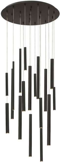 Eurofase 31445-016 Santana Modern Black LED Multi Pendant Lamp