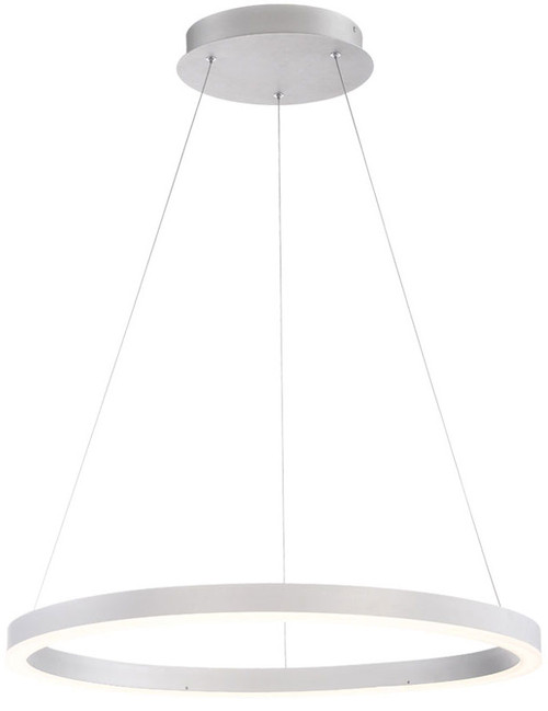 Eurofase 31471-015 Spunto Modern Silver LED 27.5" Pendant Light Fixture
