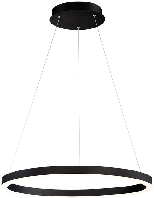 Eurofase 31471-027 Spunto Modern Matte Black LED 27.5" Pendant Lighting Fixture